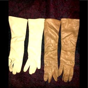 The SOFTEST VINTAGE LEATHER Opera Gloves!!